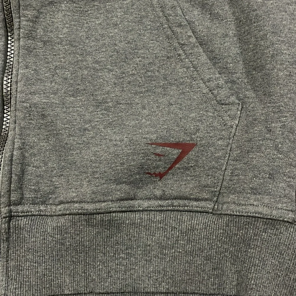 Gymshark Gray power zip up hoodie - Picture 7 of 7